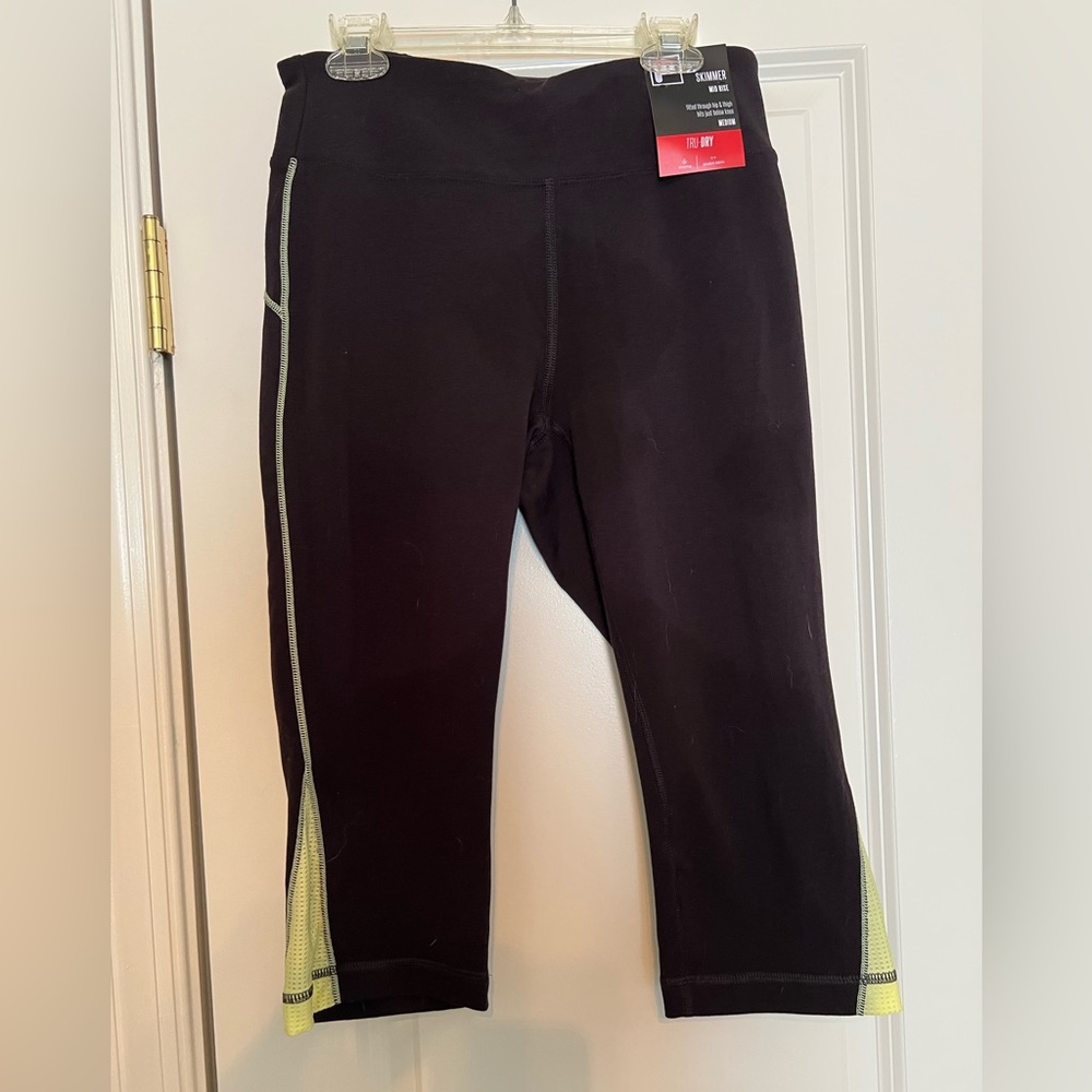 Fila Black and Yellow Athletic Leggings